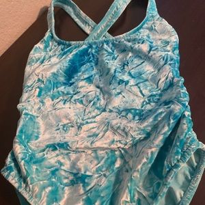 Beautiful textured teal Venus One Piece